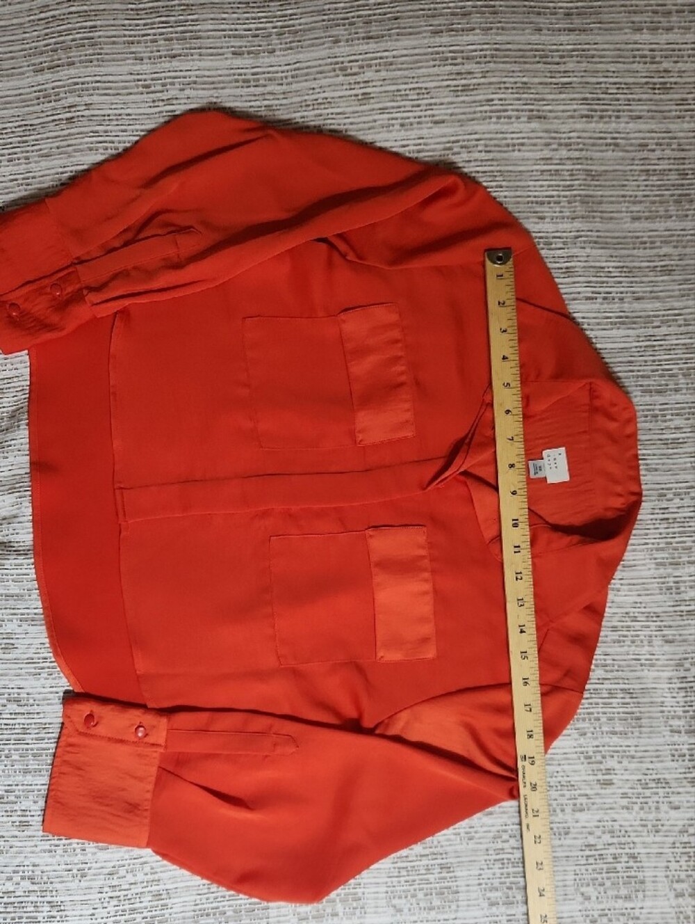 a new day Orange Women's Button-Down Blouse - Picture 3 of 7